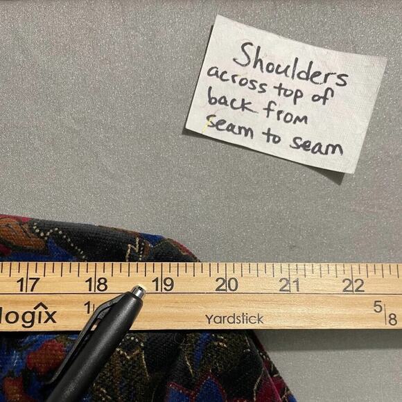 TanJay Dinner Jacket Womens Size 14 Dark Black Velvet Blazer Smoking Whimsigoth - Picture 12 of 12